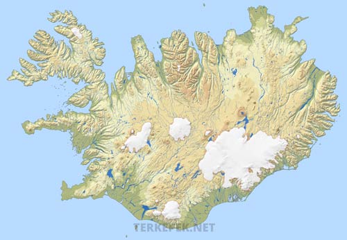 Izland felszíne