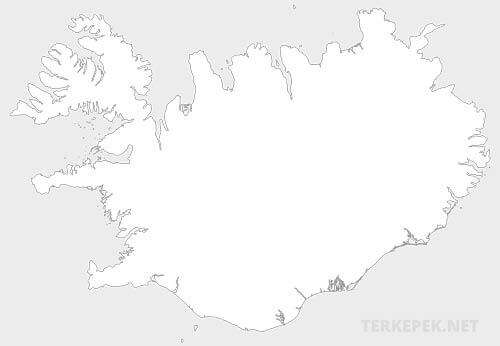 Izland vaktérkép